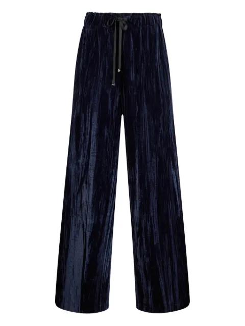 elastic velvet trousers by LIU JO