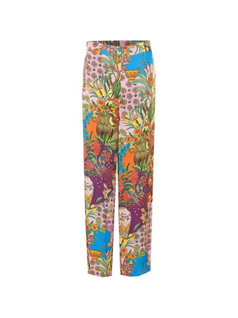 elasticated-waist printed trousers by LIU JO