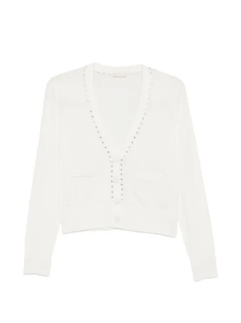 embellished button cardigan by LIU JO