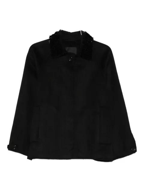 embellished-collar jacket by LIU JO