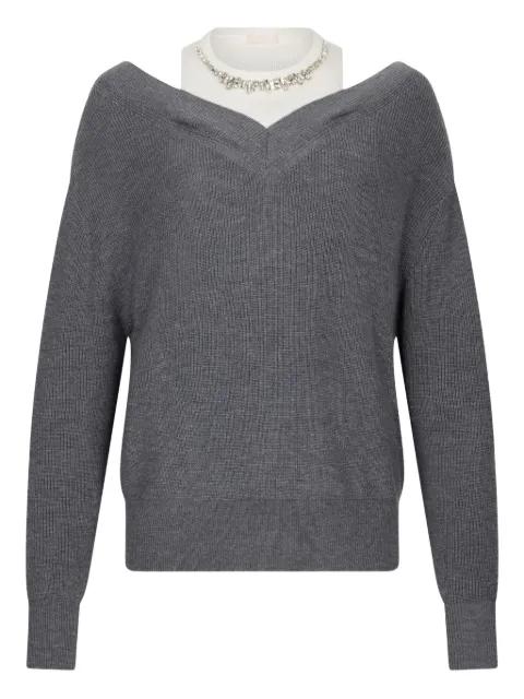 embellished sweater by LIU JO