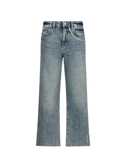 embellishment-detail cropped jeans by LIU JO