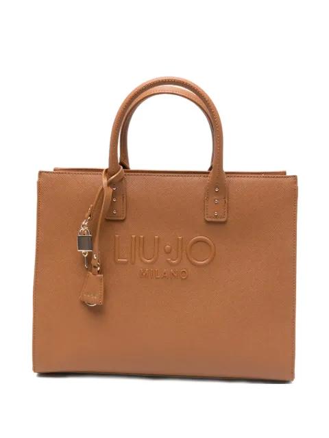 embossed-logo tote bag by LIU JO
