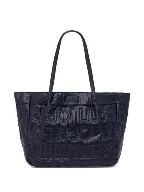 embossed logo tote bag by LIU JO