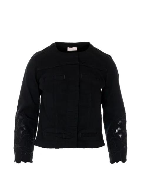 embroidered crewneck jacket by LIU JO