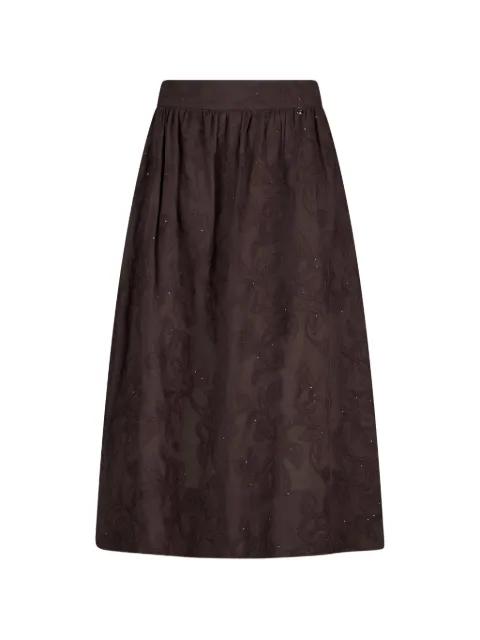 embroidered muslin skirt by LIU JO