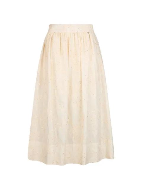 embroidered muslin skirt by LIU JO