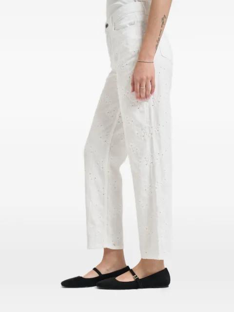 embroidered trousers by LIU JO