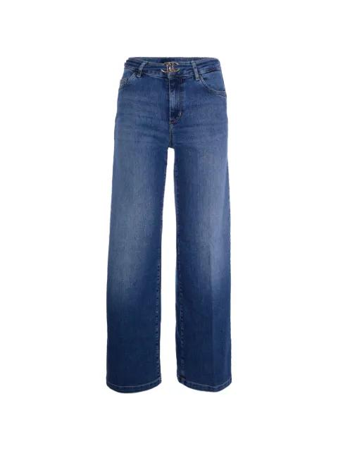 five-pockets belted jeans by LIU JO