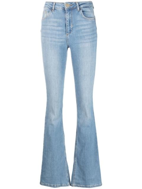flared-cut denim jeans by LIU JO