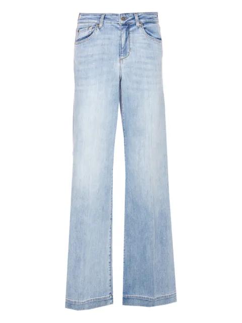 flared jeans with rhinestones by LIU JO