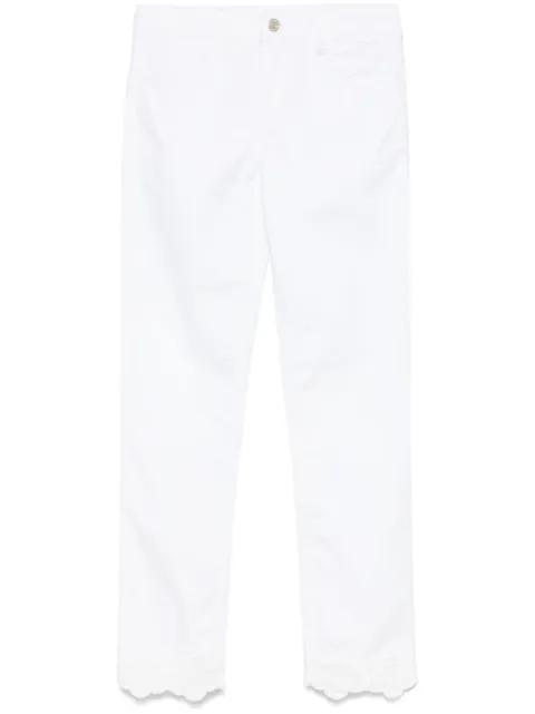 floral-embroidered jeans by LIU JO