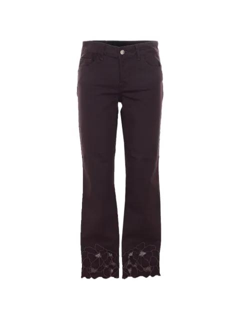 floral-embroidered trousers by LIU JO