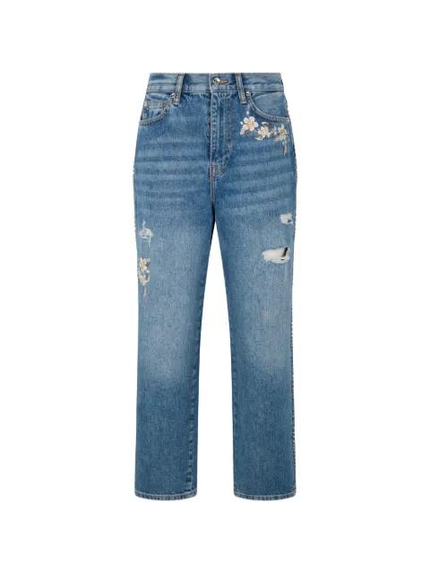 floral-embroidery jeans by LIU JO