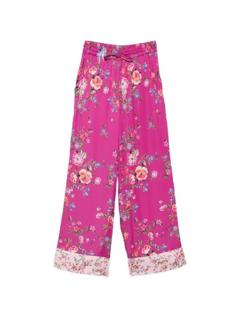 floral-pattern drawstring-fastening trousers by LIU JO