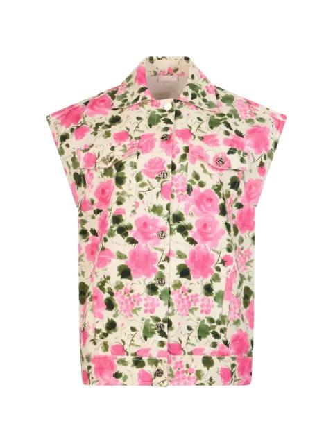 floral-print gilet by LIU JO