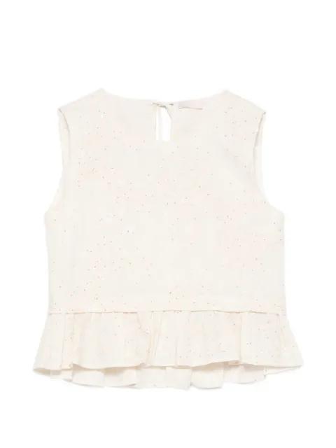 floral sequin blouse by LIU JO