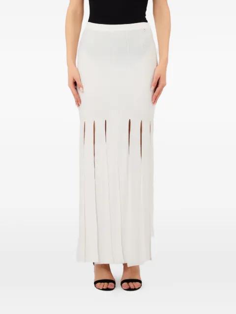 fringed maxi skirt by LIU JO