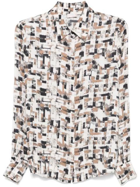 geometric-print shirt by LIU JO