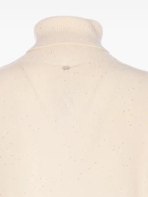 high-neck sequin short dress by LIU JO