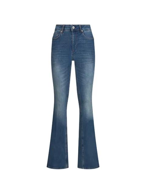 high-rise bootcut jeans by LIU JO