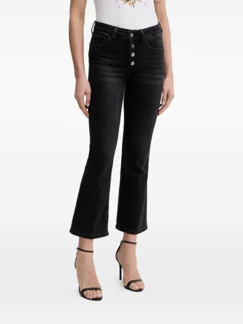 high-rise bootcut jeans by LIU JO
