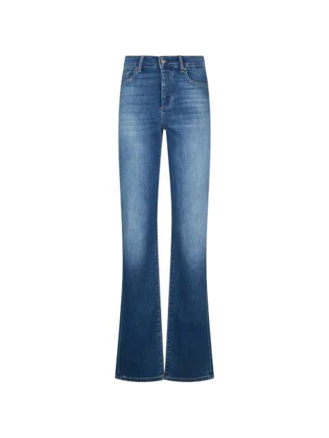 high-rise straight-leg jeans by LIU JO