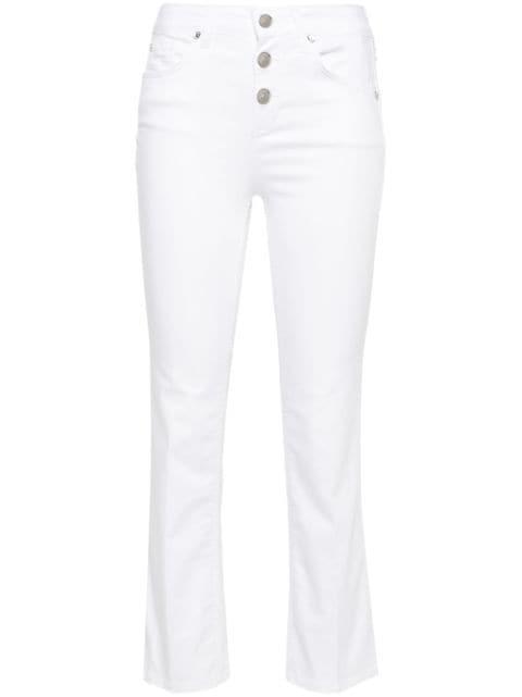 high-waisted cropped jeans by LIU JO
