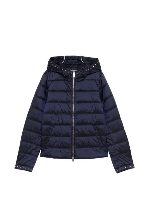 hoodied puffer jacket by LIU JO