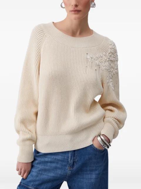 jumper with raffia embroidery by LIU JO