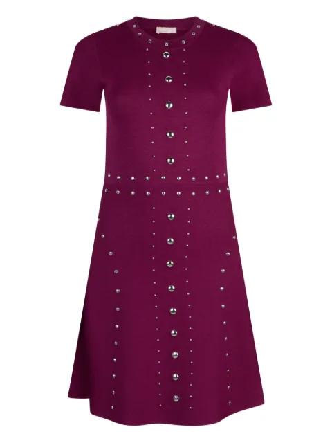 knit dress with studs by LIU JO