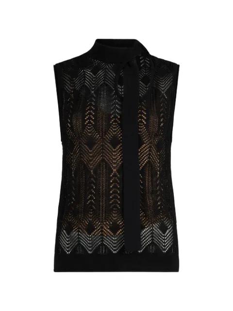 knit top with bow by LIU JO