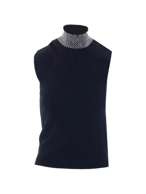 knit top with rhinestones by LIU JO