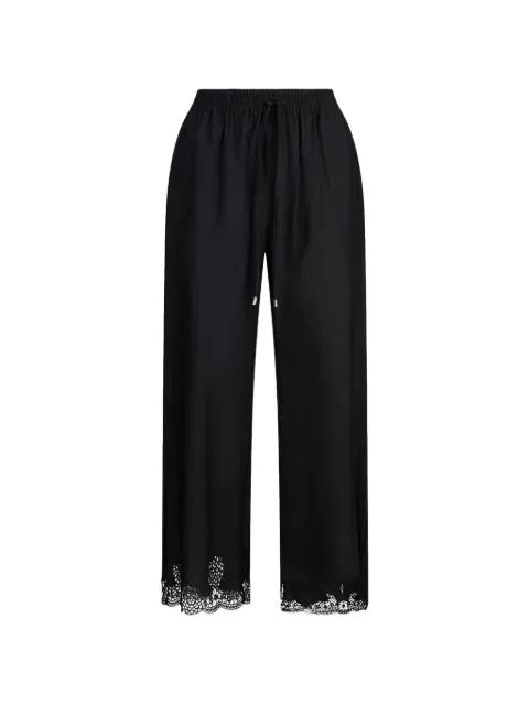 lace drawstring trousers by LIU JO