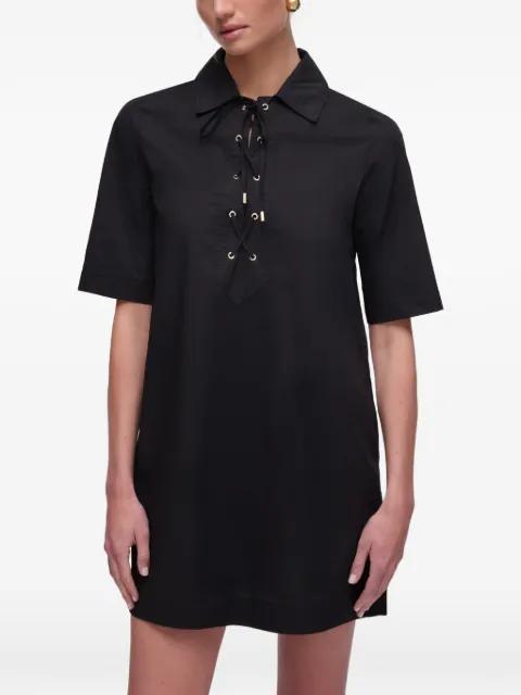 lace-up poplin dress by LIU JO
