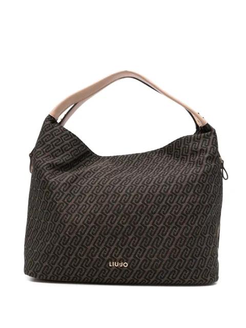 large bag with monogram logo by LIU JO