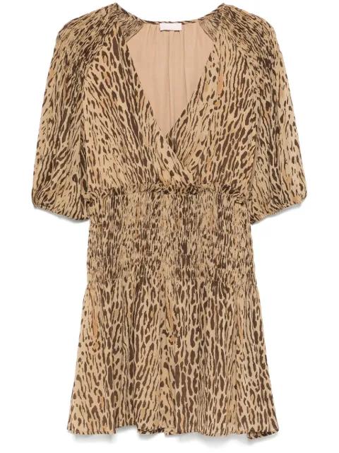 leopard-print mini dress by LIU JO