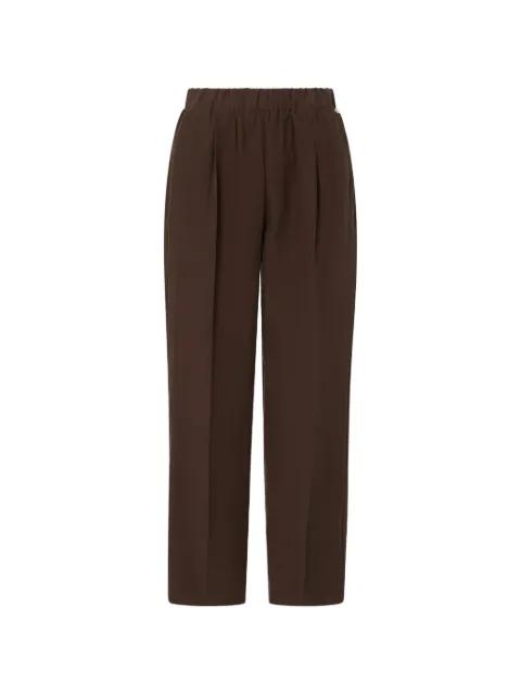 linen-blend trousers by LIU JO