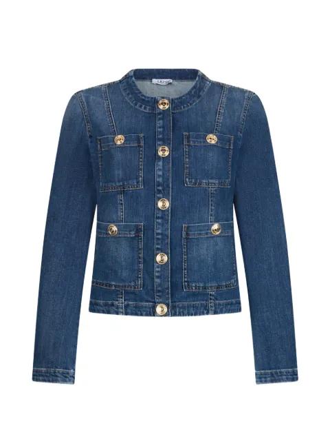 logo-button denim jacket by LIU JO