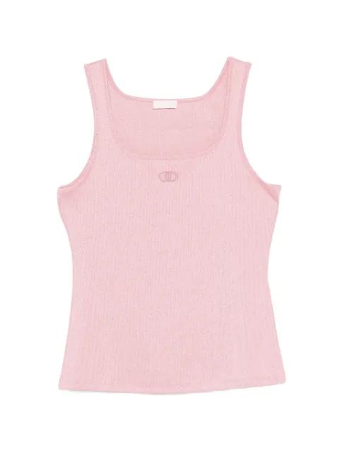 logo-embroidered tank top by LIU JO