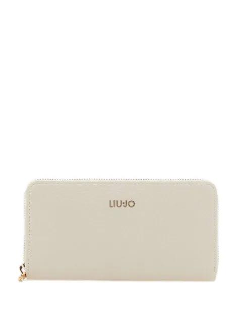 logo-lettering zipped wallet by LIU JO