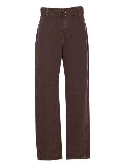 logo-patch belted jeans by LIU JO