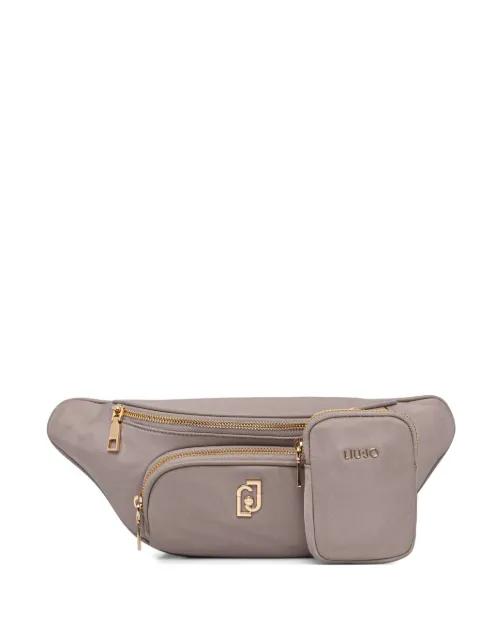 logo-plaque belt bag by LIU JO