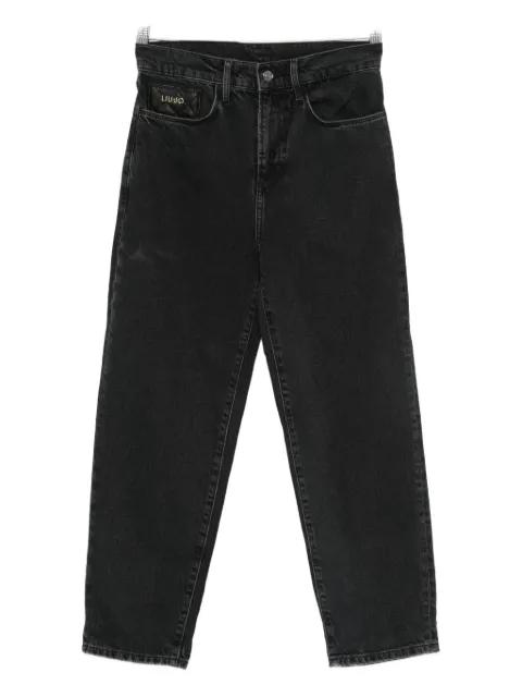 logo-plaque straight-leg jeans by LIU JO