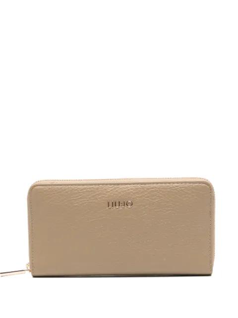 logo-plaque zip wallet by LIU JO