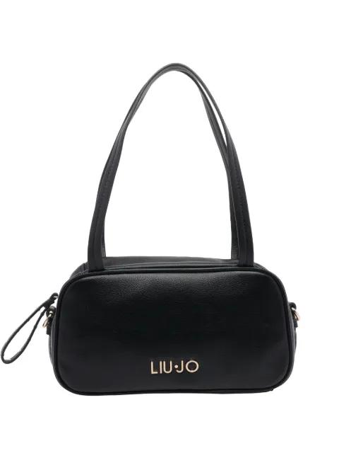 logo-plaque zipped shoulder bag by LIU JO