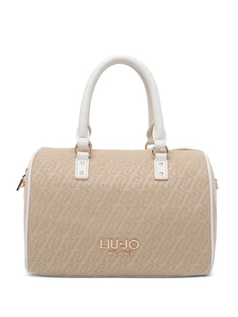 logo top handle handbag by LIU JO