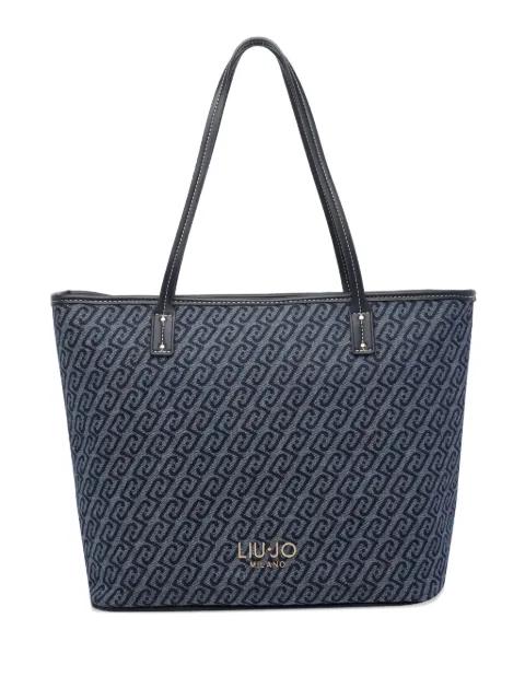 logo zip tote bag by LIU JO