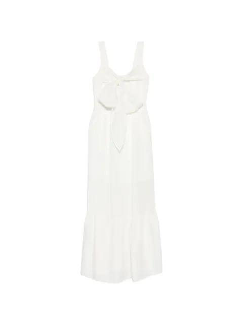 long linen-blend dress by LIU JO
