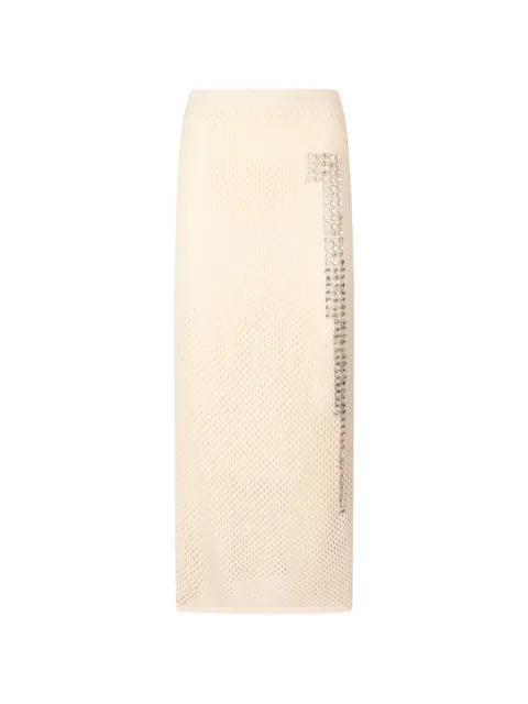 long mesh knit skirt by LIU JO